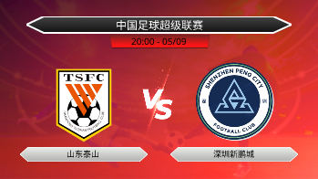 中国足球超级联赛 山东泰山 VS 深圳新鹏城