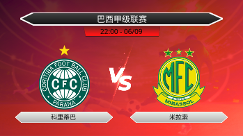 巴西甲级联赛 科里蒂巴 VS 米拉索