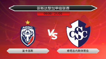 哥斯达黎加甲级联赛 圣卡洛斯 VS 肯塔吉内斯体育会